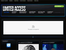 Tablet Screenshot of fanclub-johnny-hallyday.fr